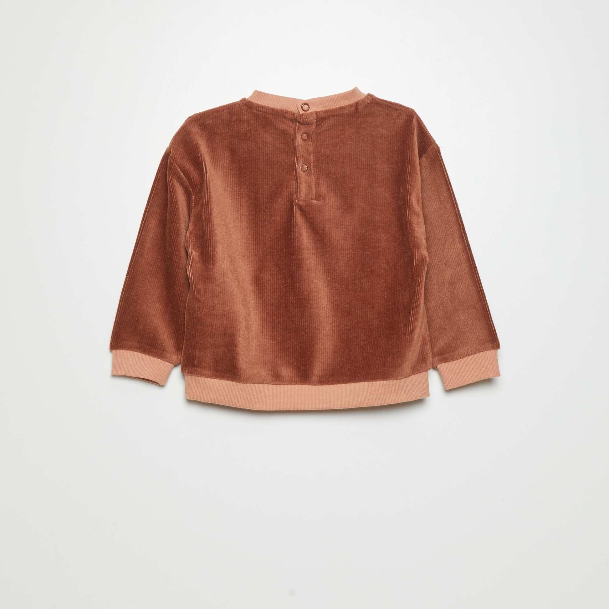 Ensemble de pyjama en velours - 2 pi ces Marron