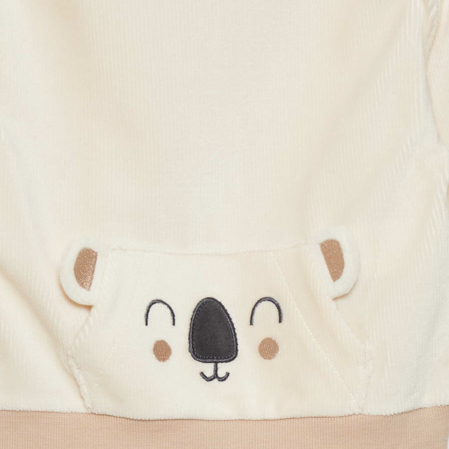 Ensemble de pyjama en velours - 2 pi ces Beige