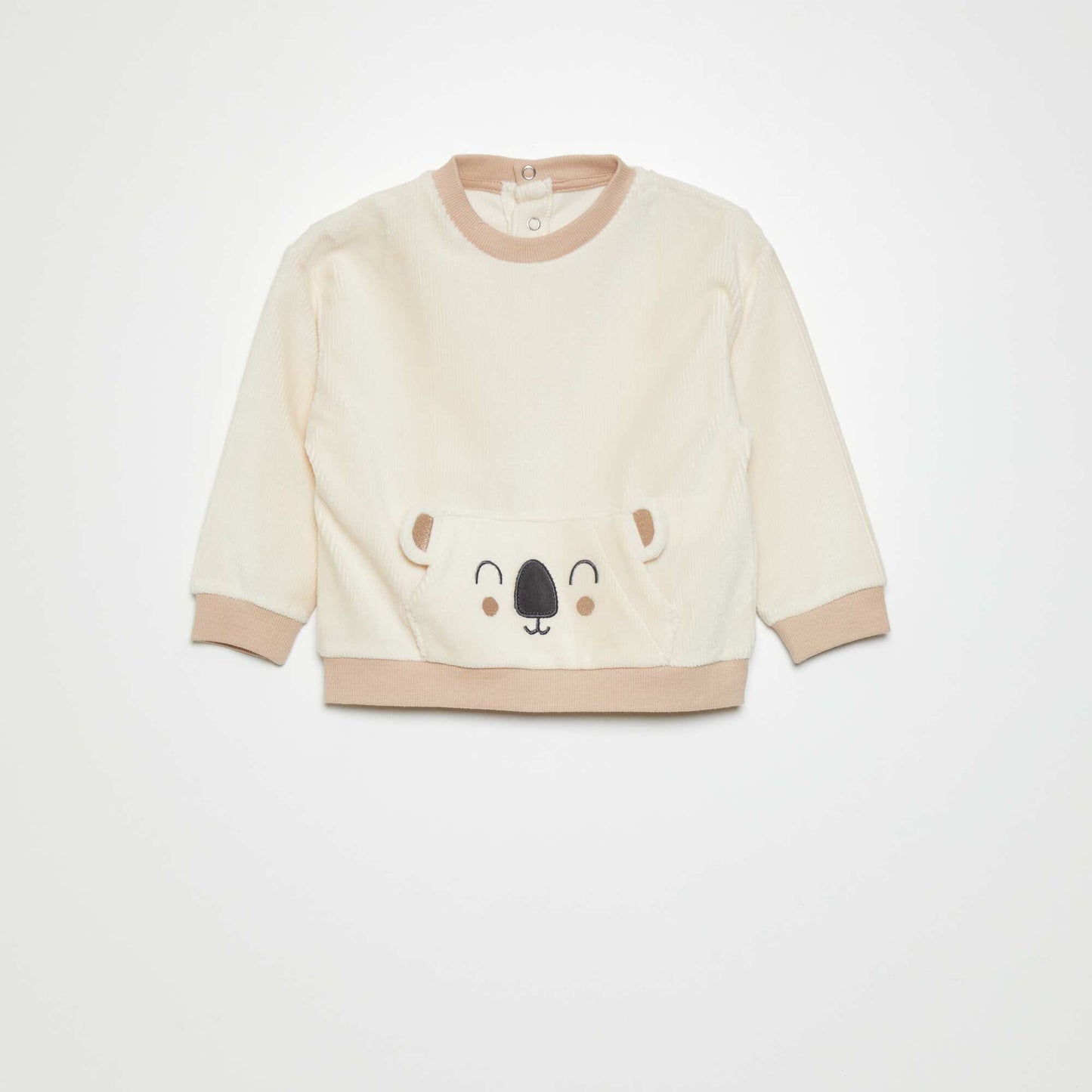 Ensemble de pyjama en velours - 2 pi ces Beige