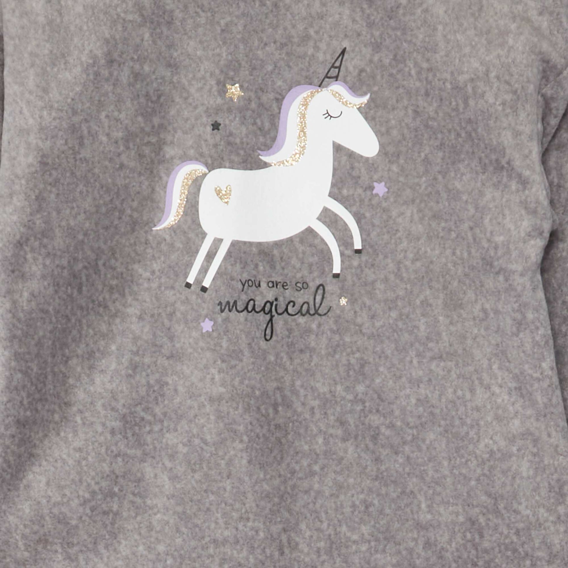 Ensemble pyjama polaire - 2 pi ces Gris