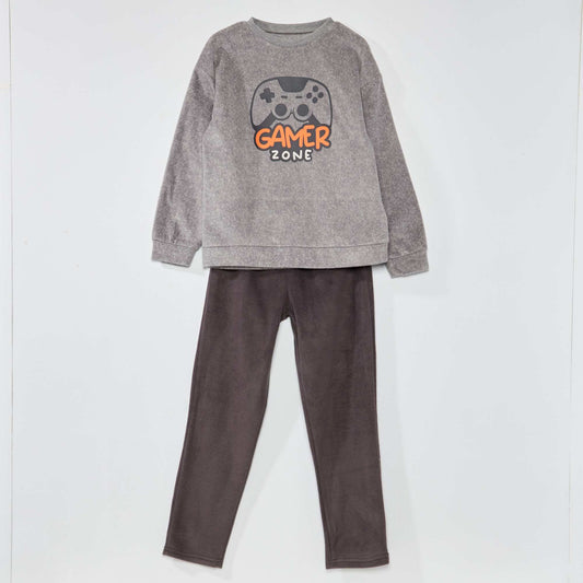 Pyjama polaire Gris