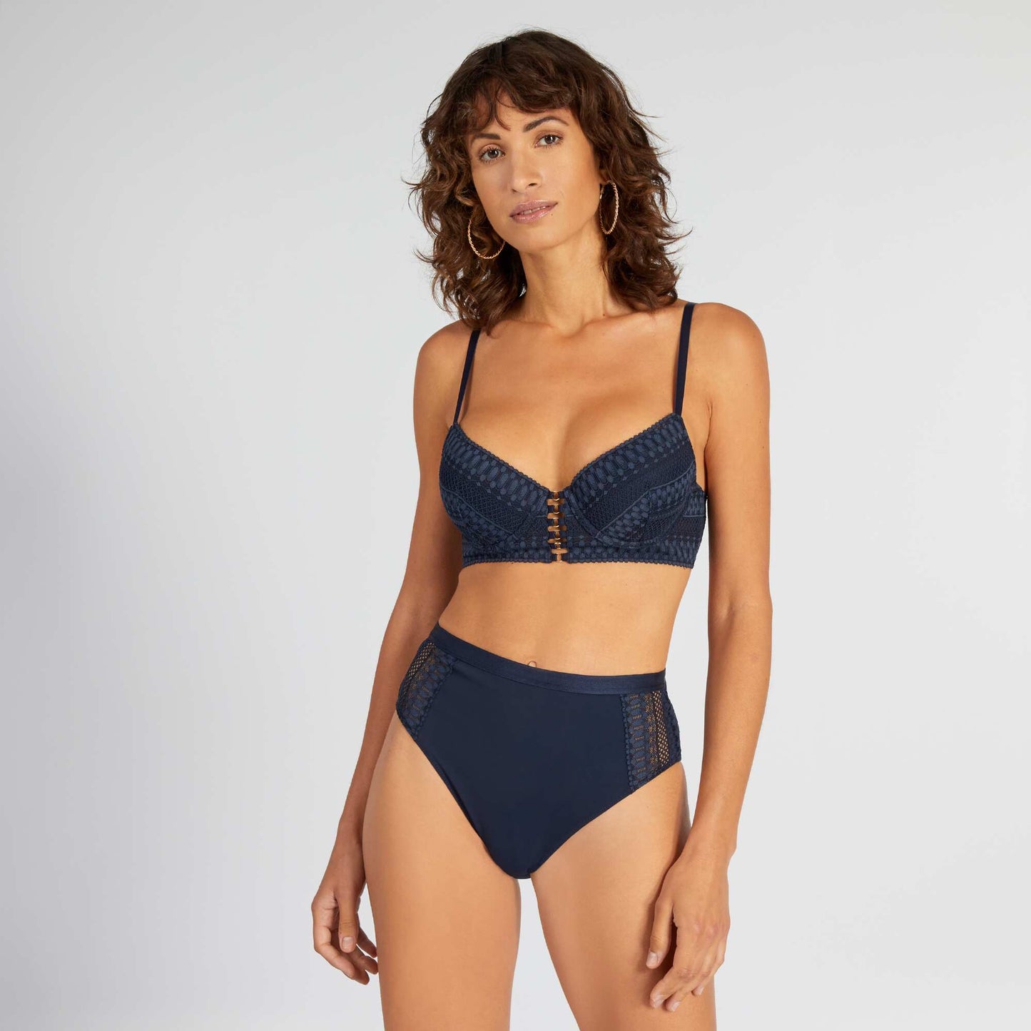 Soutien-gorge push-up bleu marine