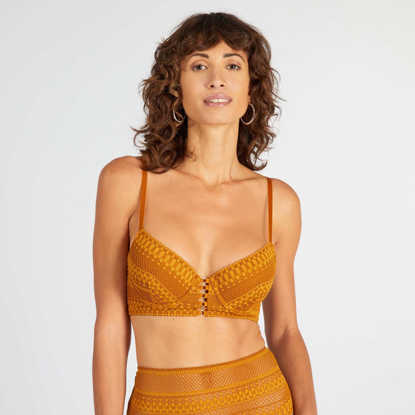 Soutien-gorge push-up Jaune moutarde