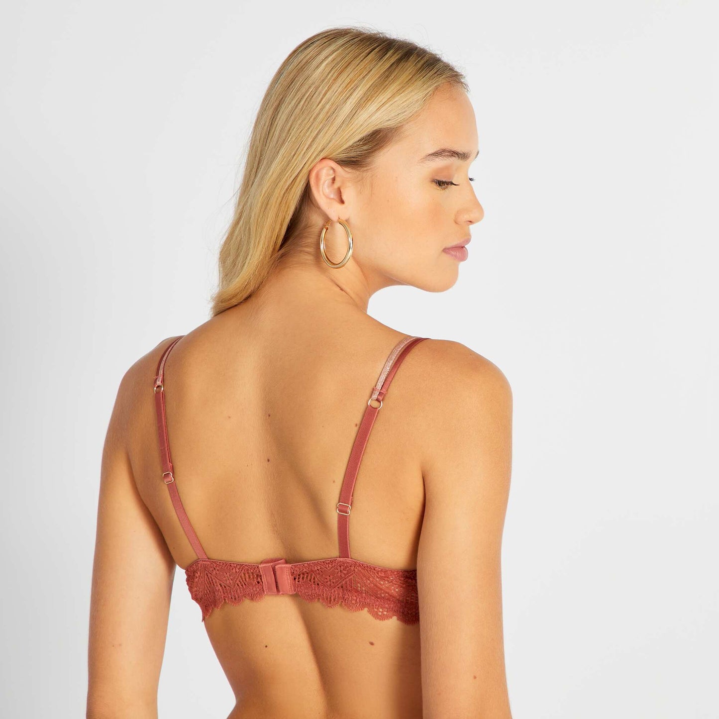 Soutien-gorge push-up dentelle Ocre