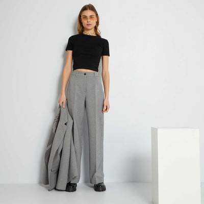Pantalon de costume large Gris