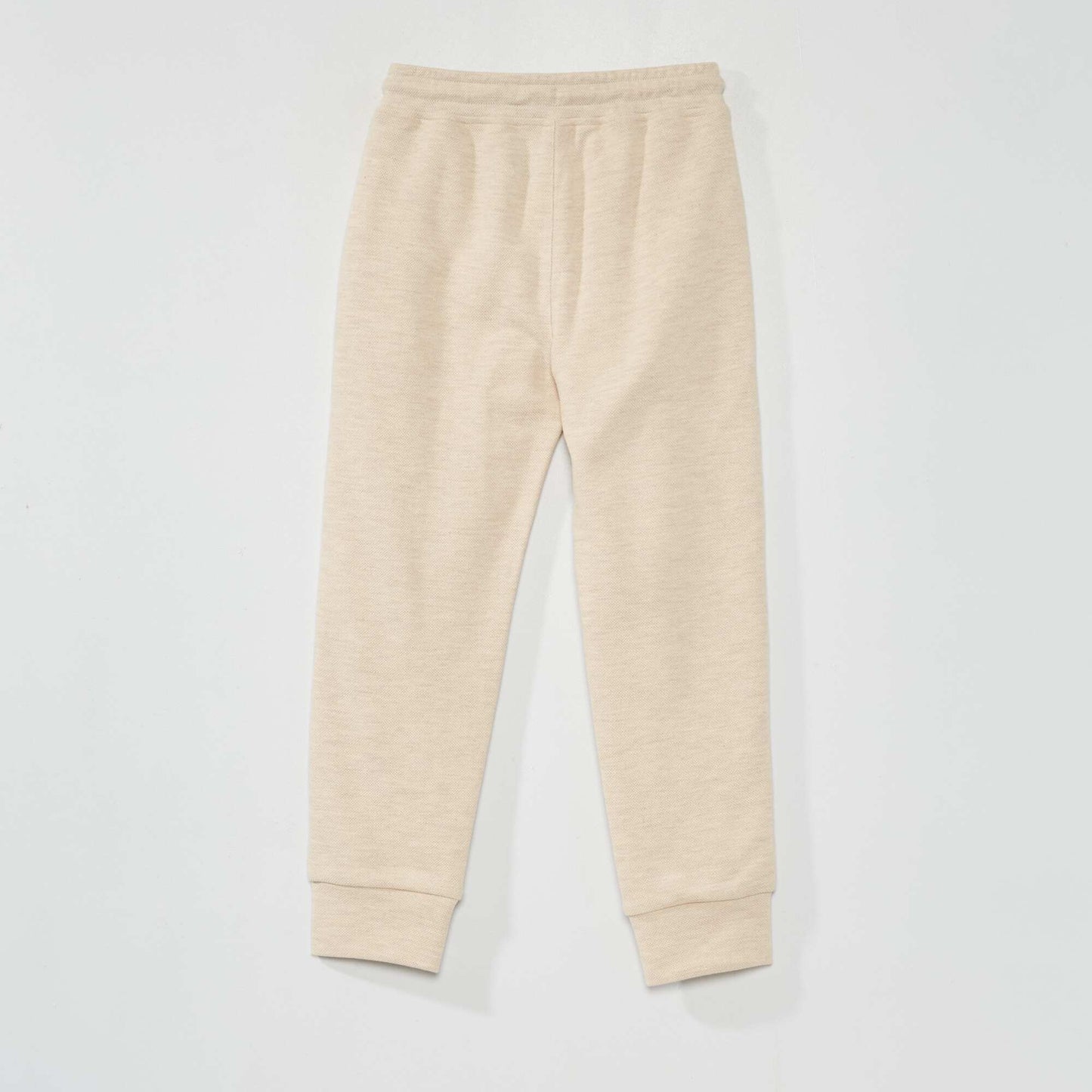 Pantalon de jogging en piqu de coton Beige