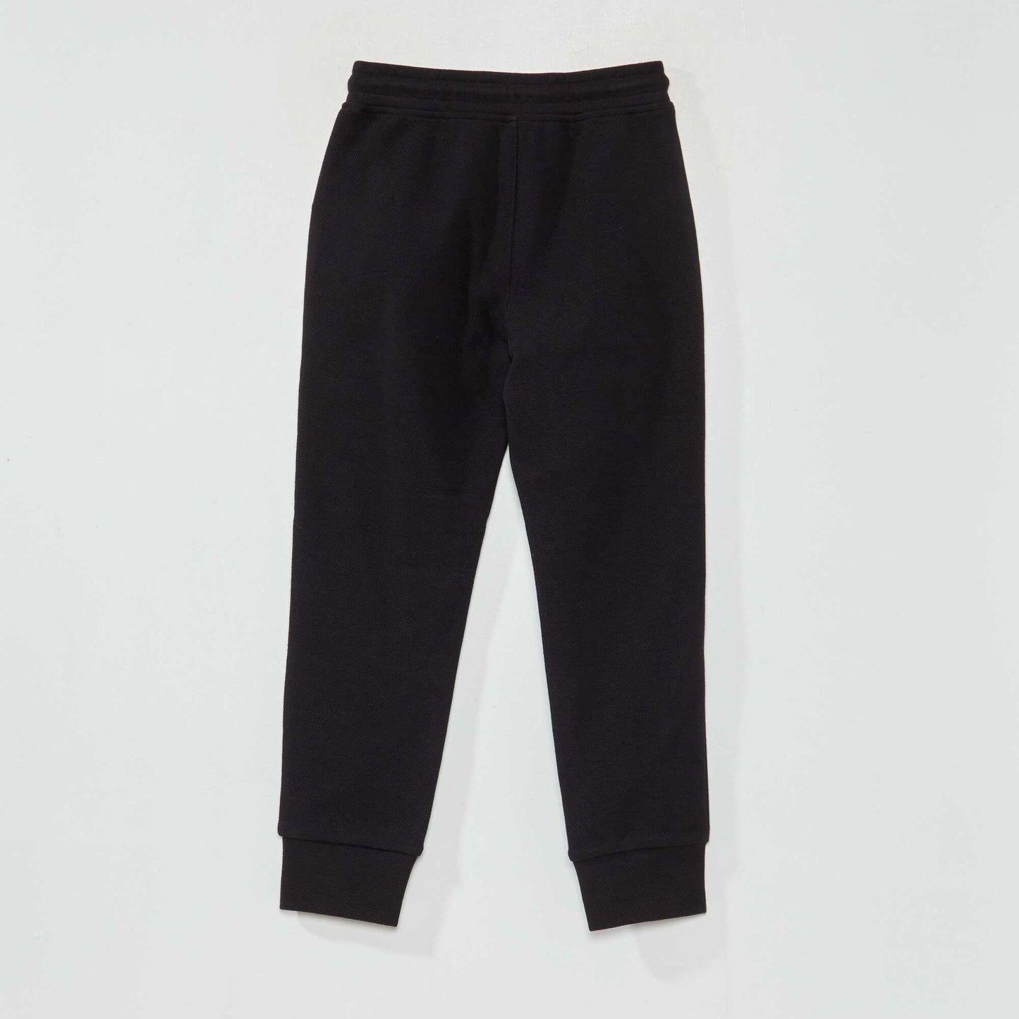 Pantalon de jogging en piqu de coton noir