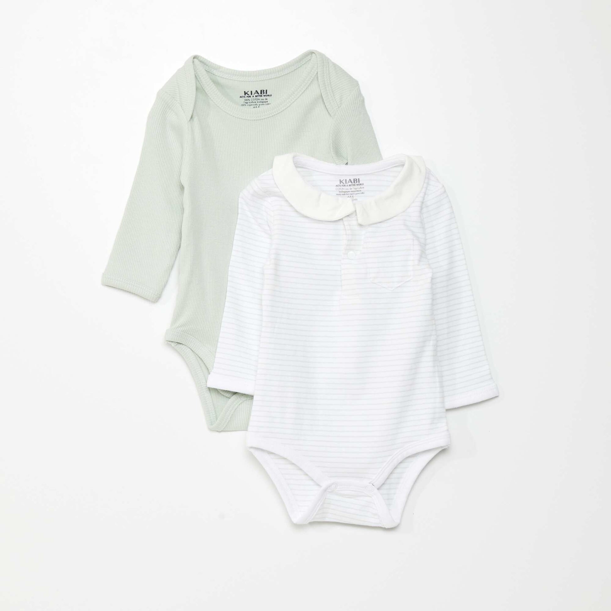 Lot de 2 bodies Blanc