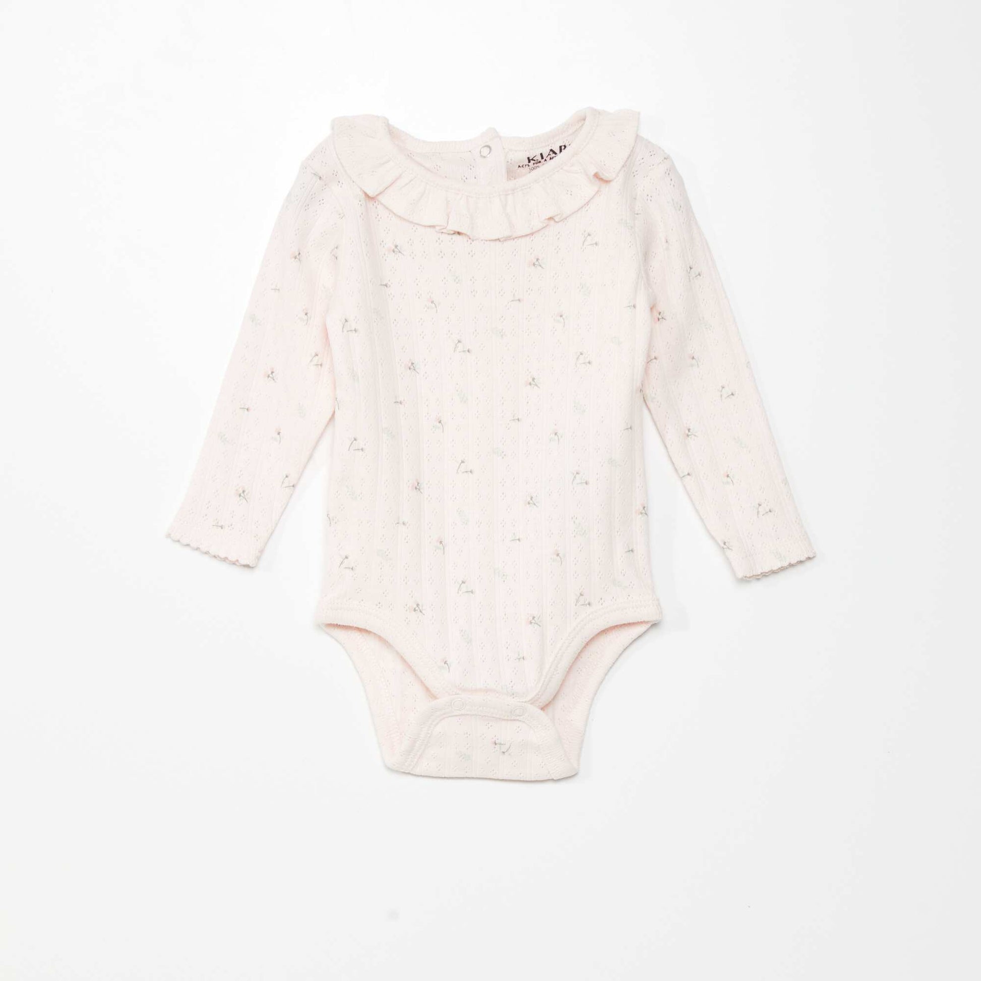 Lot de 2 bodies Rose/blanc