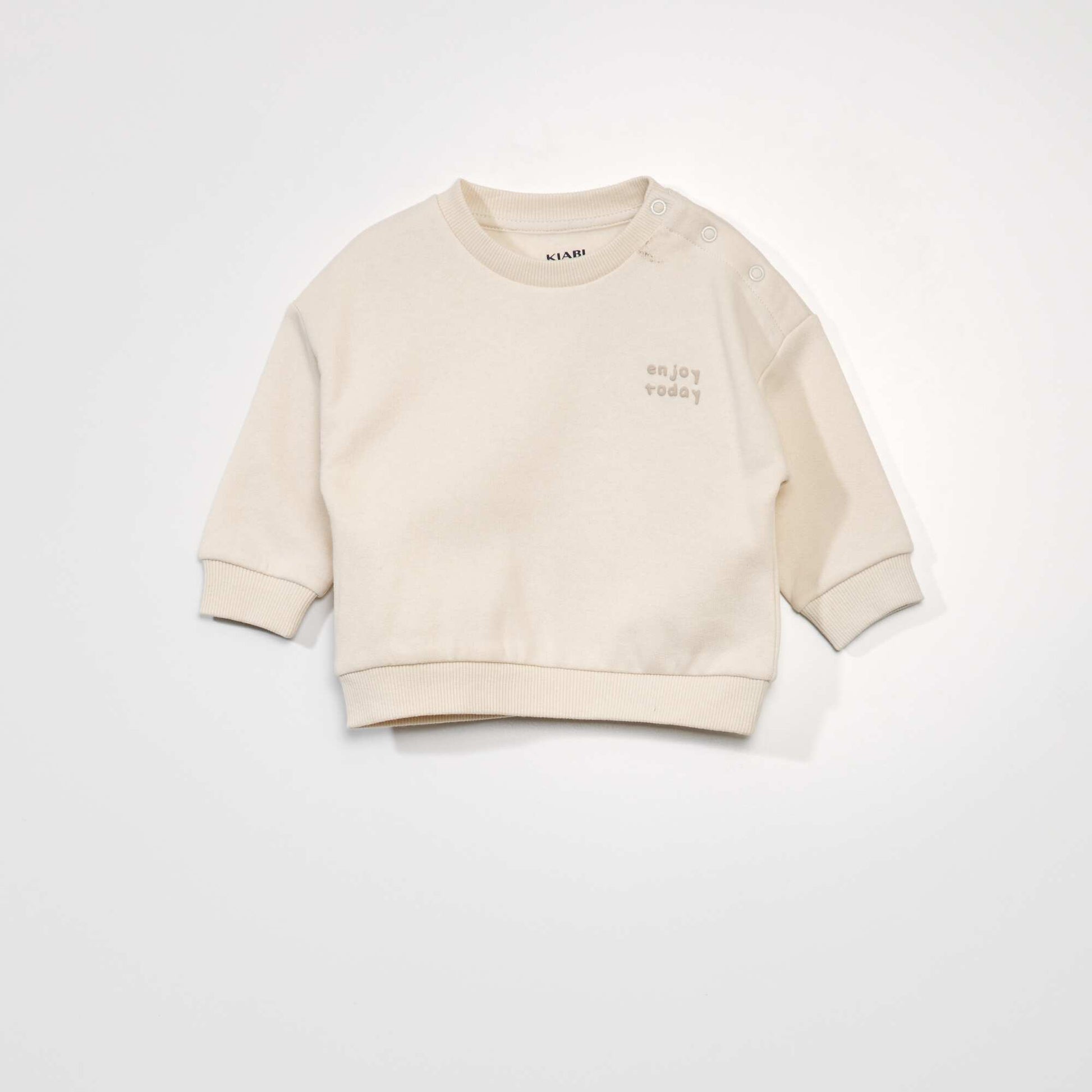 Sweat unisexe oversize en molleton Blanc
