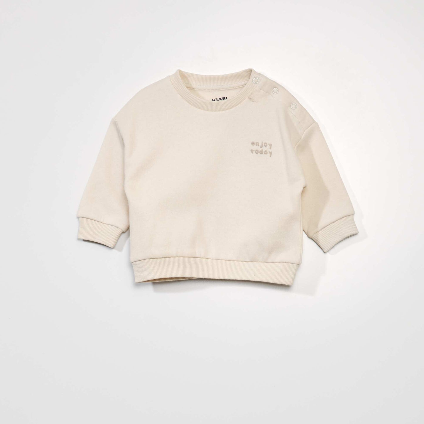 Sweat unisexe oversize en molleton Blanc