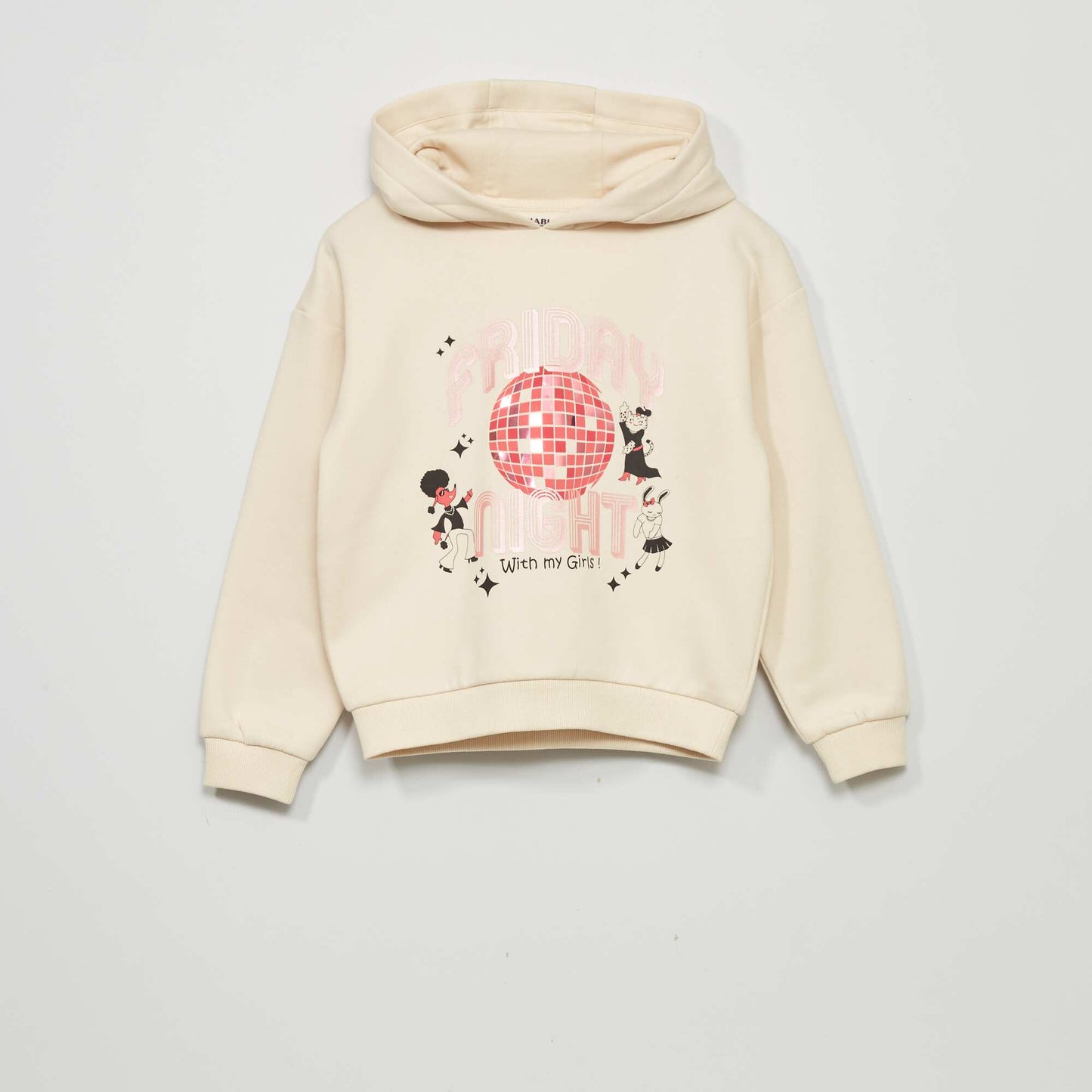 Sweat capuche en molleton Blanc