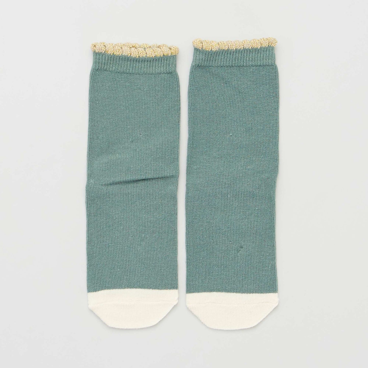 Lot de 5 paires de chaussettes imprim es Vert/beige/bleu