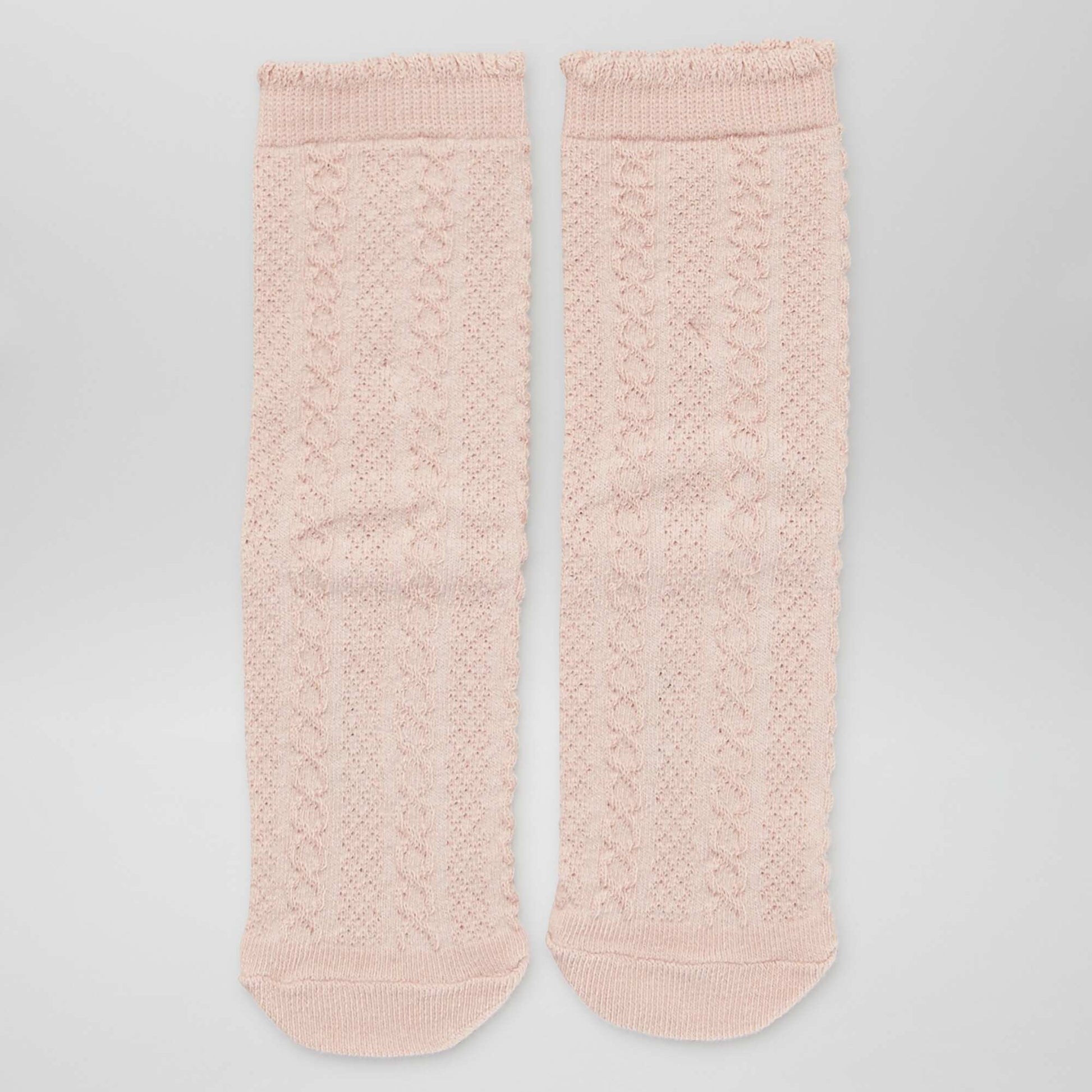 Lot de 5 paires de chaussettes torsad es Violet/rose/gris