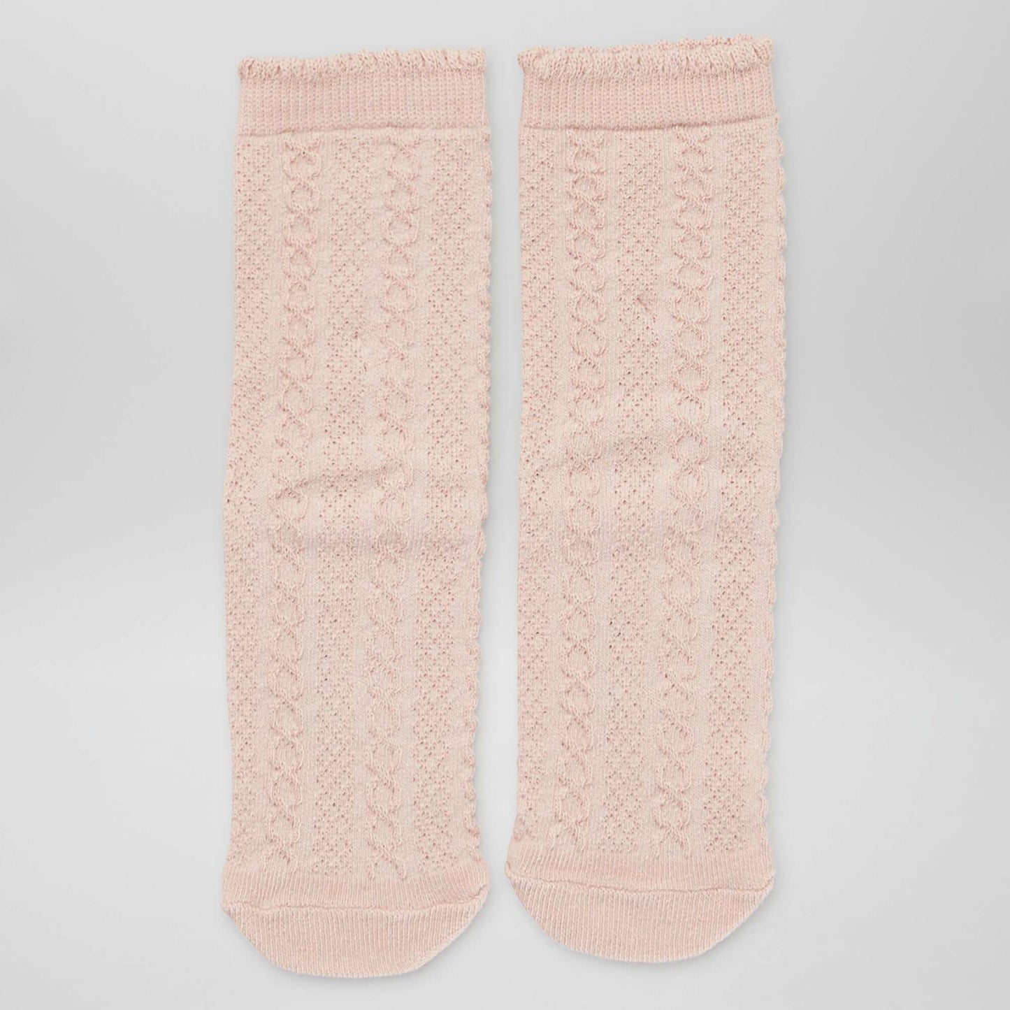 Lot de 5 paires de chaussettes torsad es Violet/rose/gris