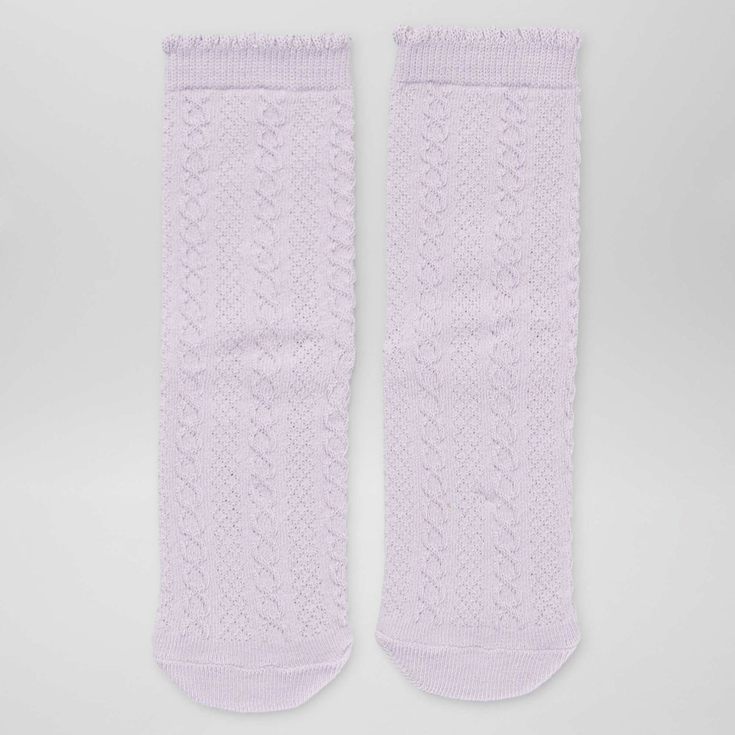 Lot de 5 paires de chaussettes torsad es Violet/rose/gris