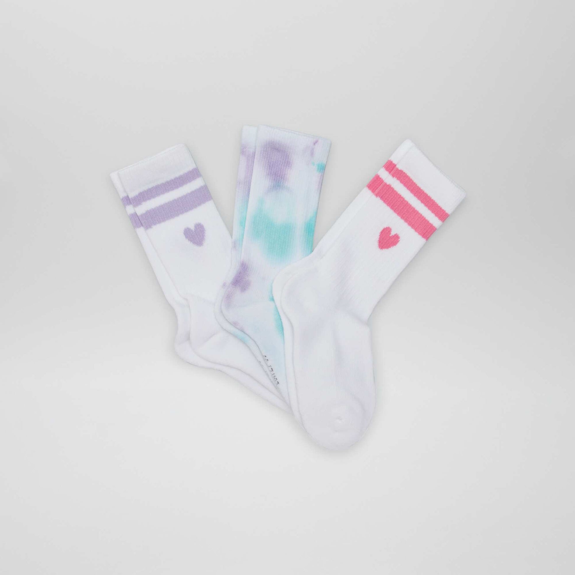 Lot de 3 paires de chaussettes esprit sportives Blanc