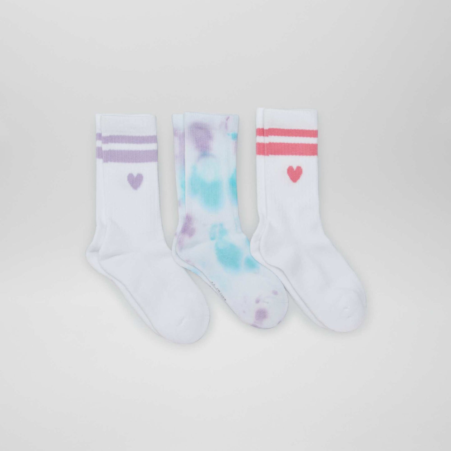 Lot de 3 paires de chaussettes esprit sportives Blanc