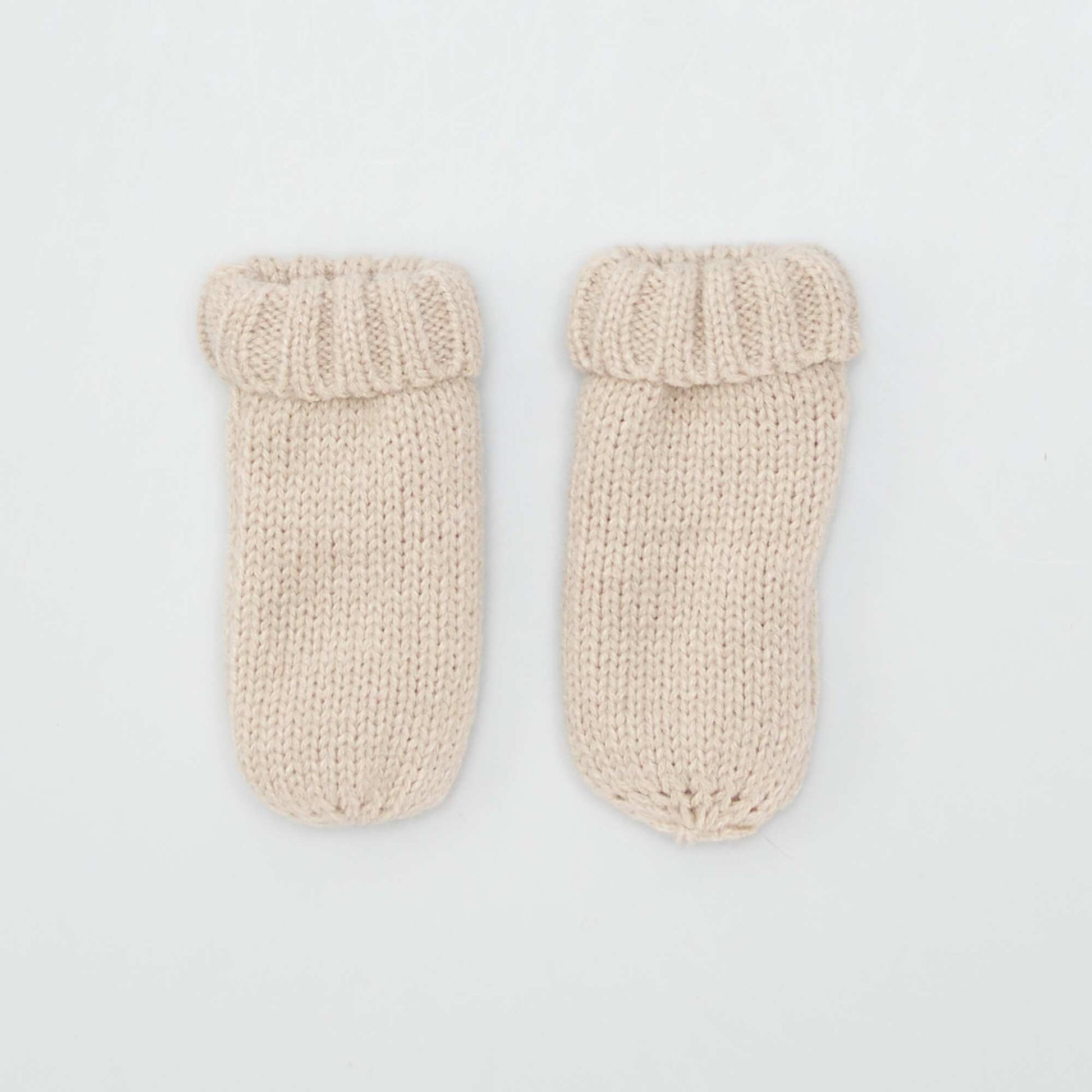 Ensemble bonnet, snood et moufles BEIGE OXFO