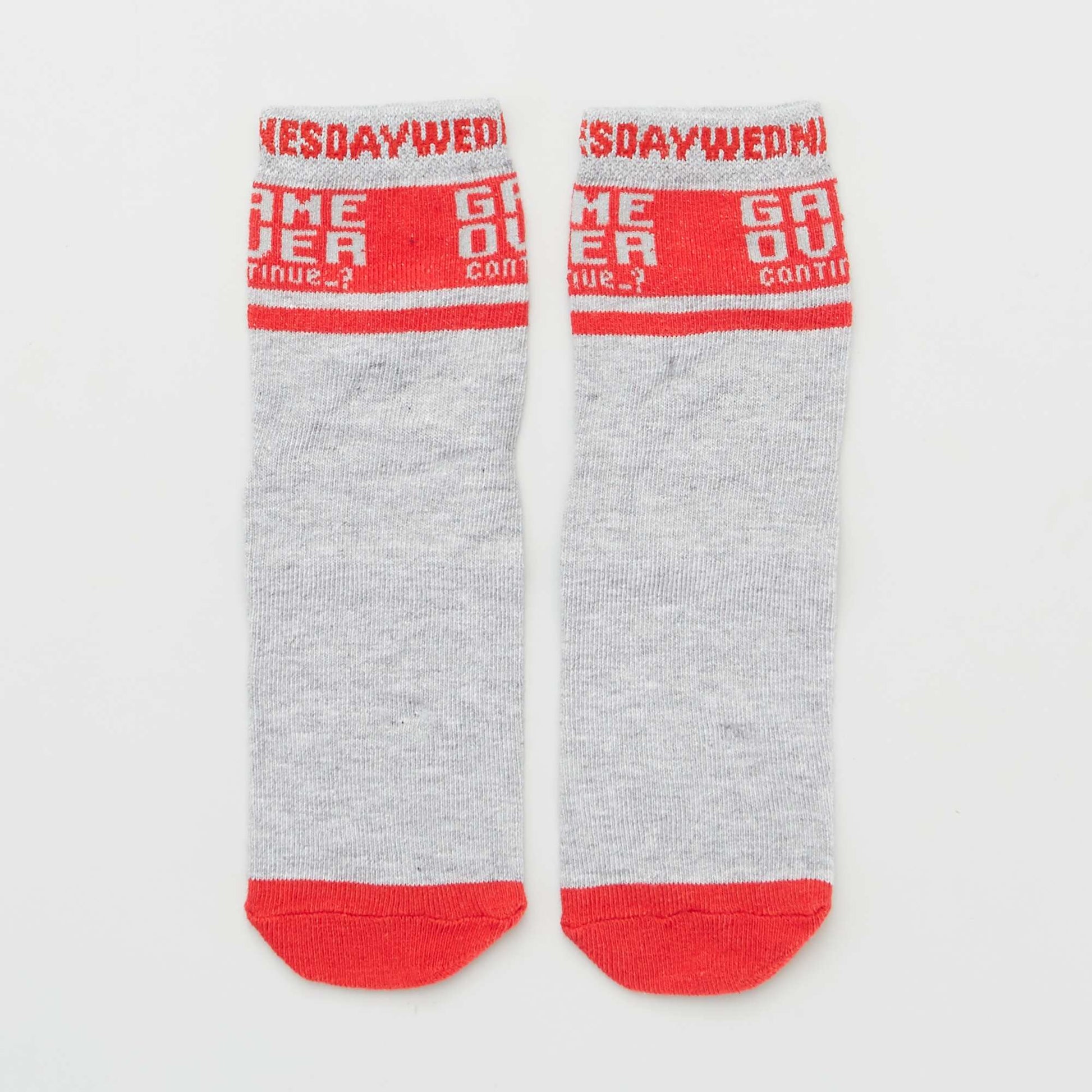 Lot 5 paires de chaussettes 'semainier' Gris/couleur