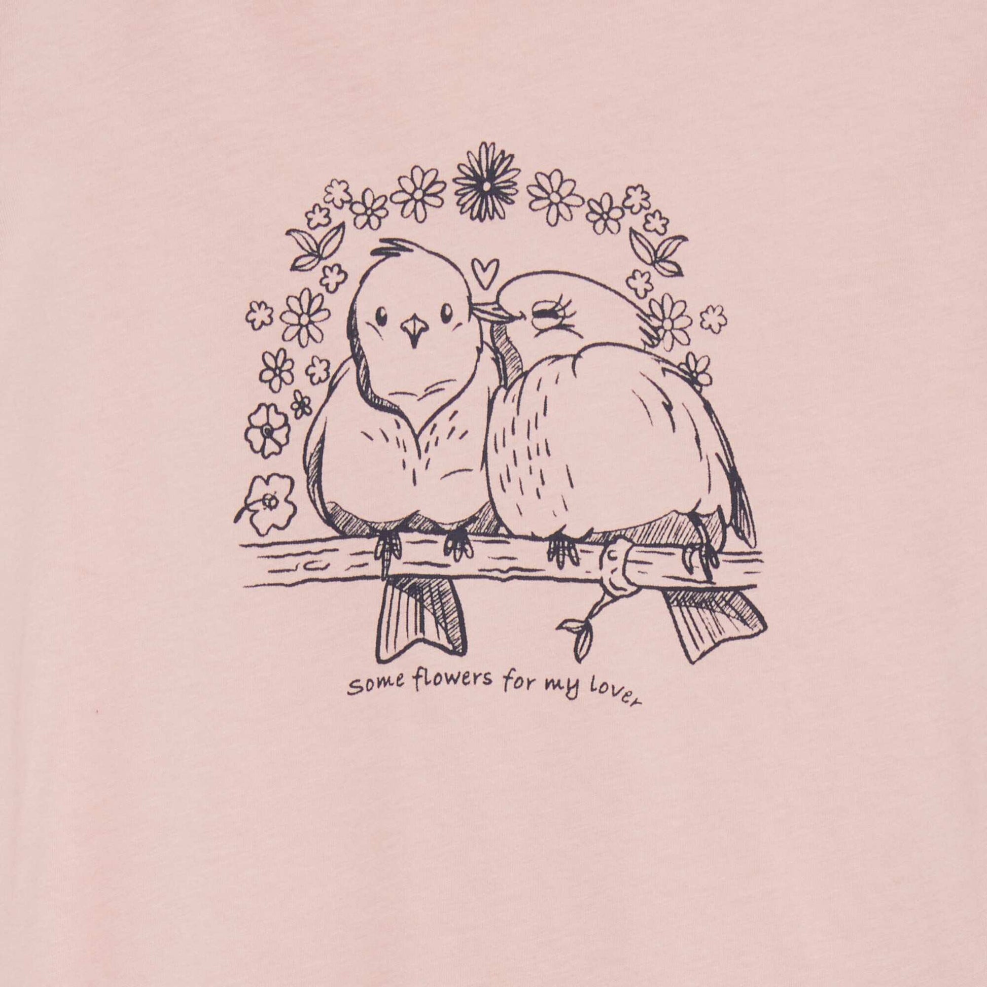 T-shirt manches longues avec imprim Rose