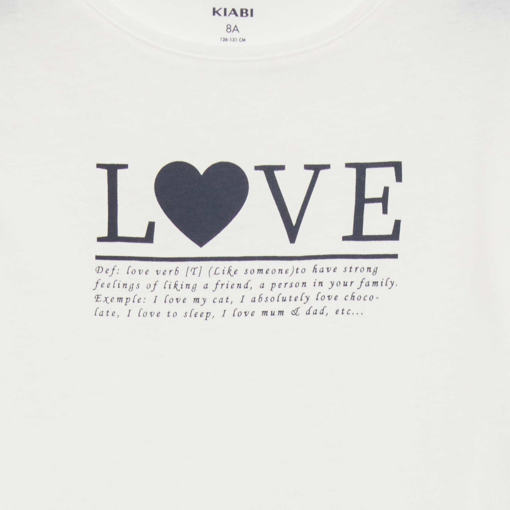 T-shirt manches longues avec imprim Blanc