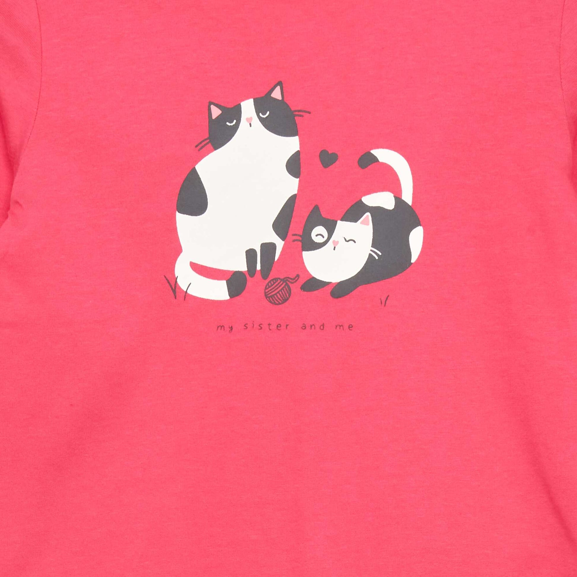 T-shirt manches longues Rose