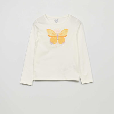 T-shirt manches longues Blanc