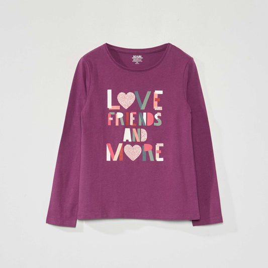 T-shirt imprim manches longues PUR_FRIEND