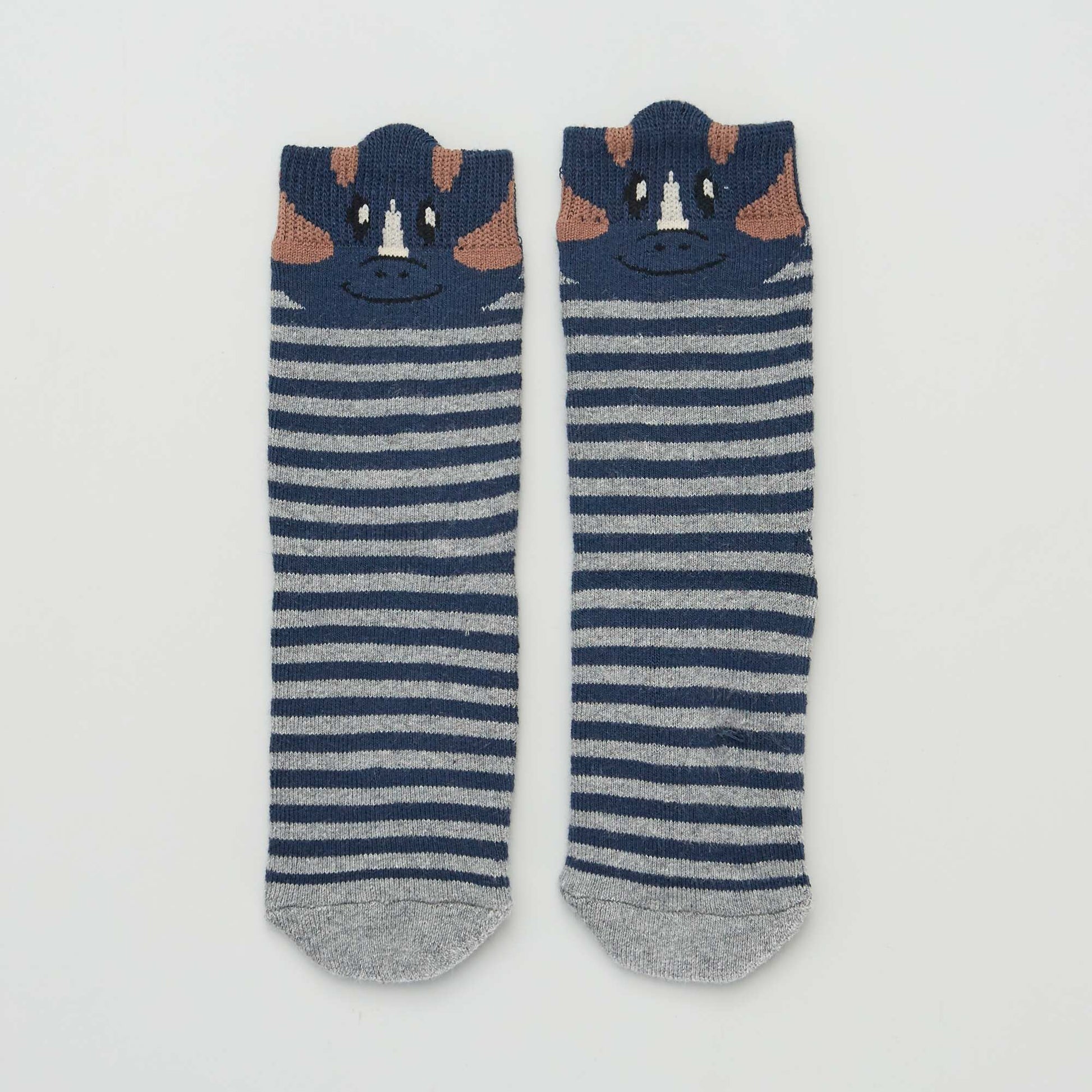 Lot de 2 paires de chaussettes 'dinosaures' Bleu