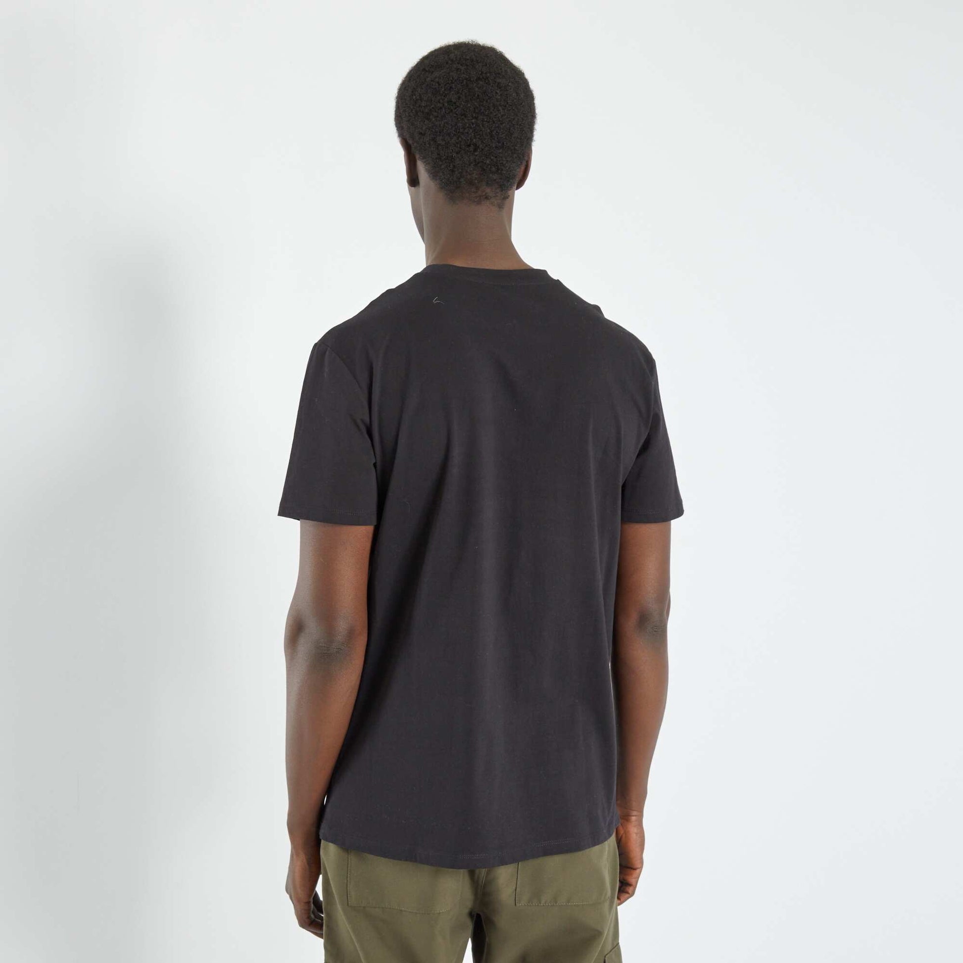 Tee-shirt message 'freedom' noir