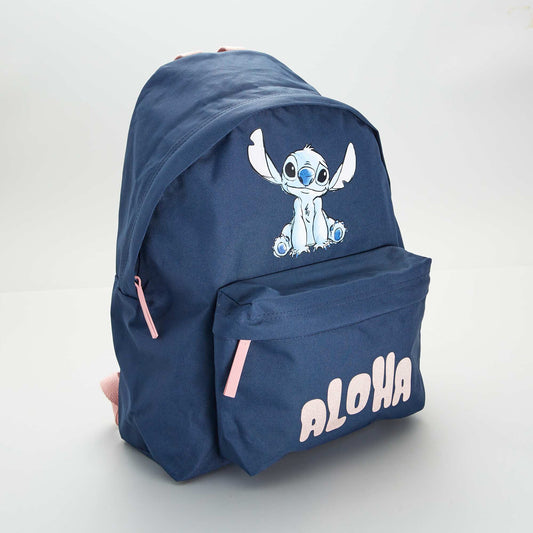 Sac en toile 'Stitch' d perlant Bleu