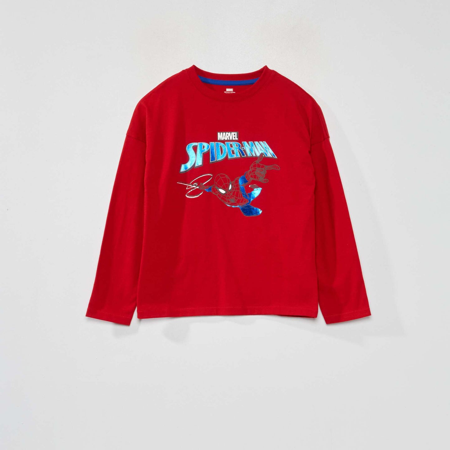 T-shirt manches longues avec imprim 'Spider-Man' Rouge