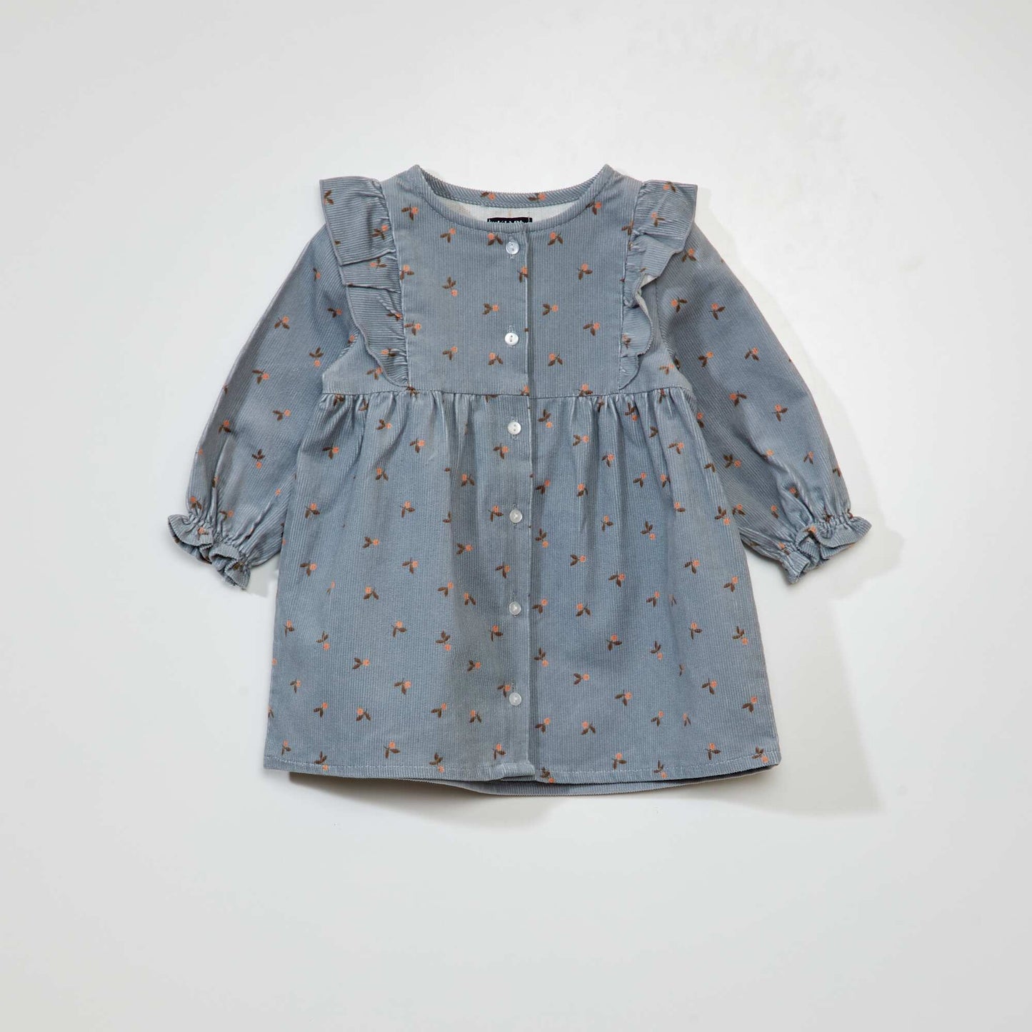 Robe en velours c tel Gris