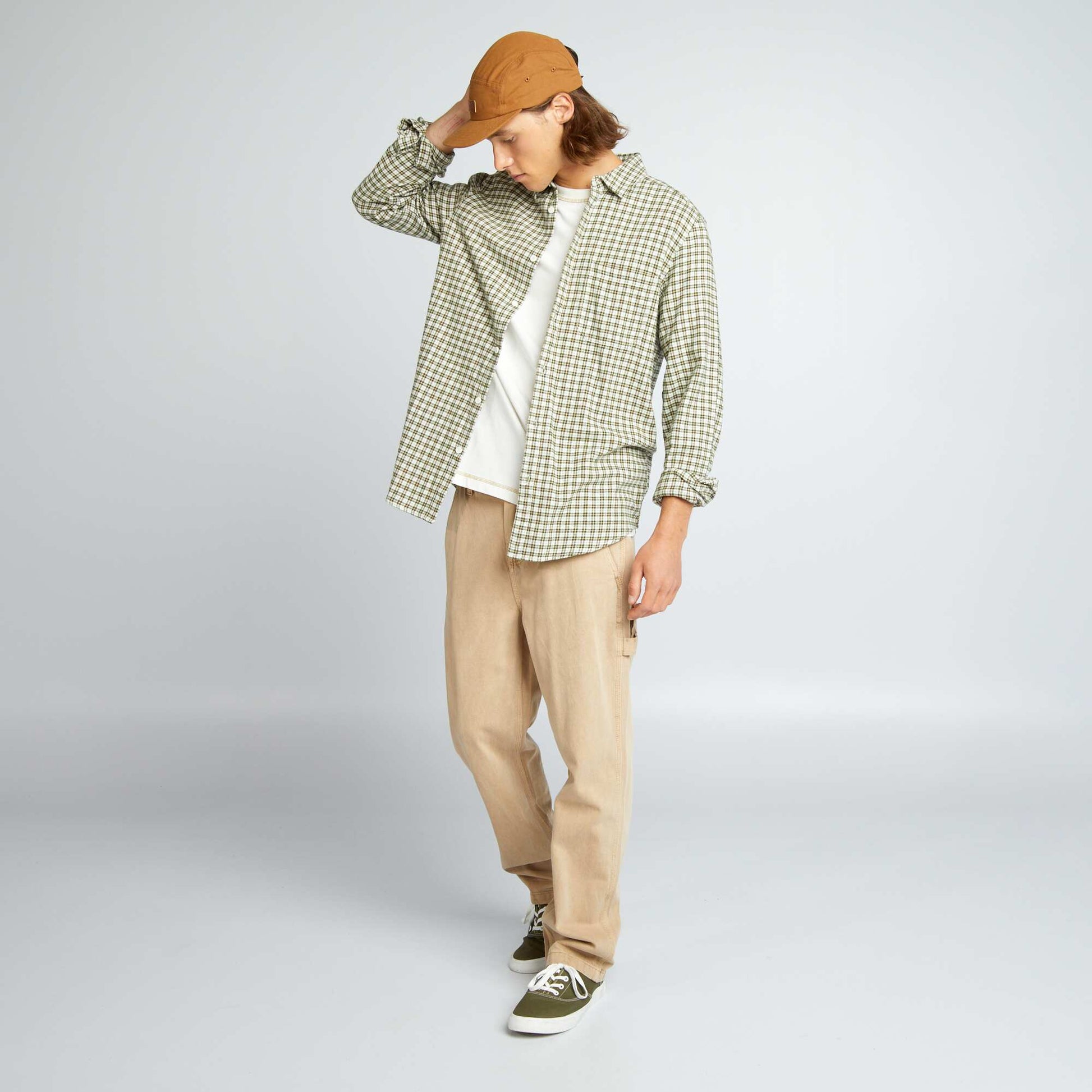 Jean large Beige