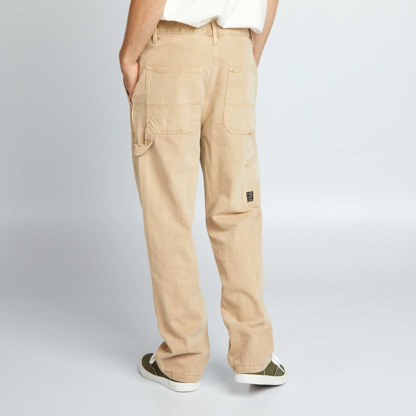 Jean large Beige