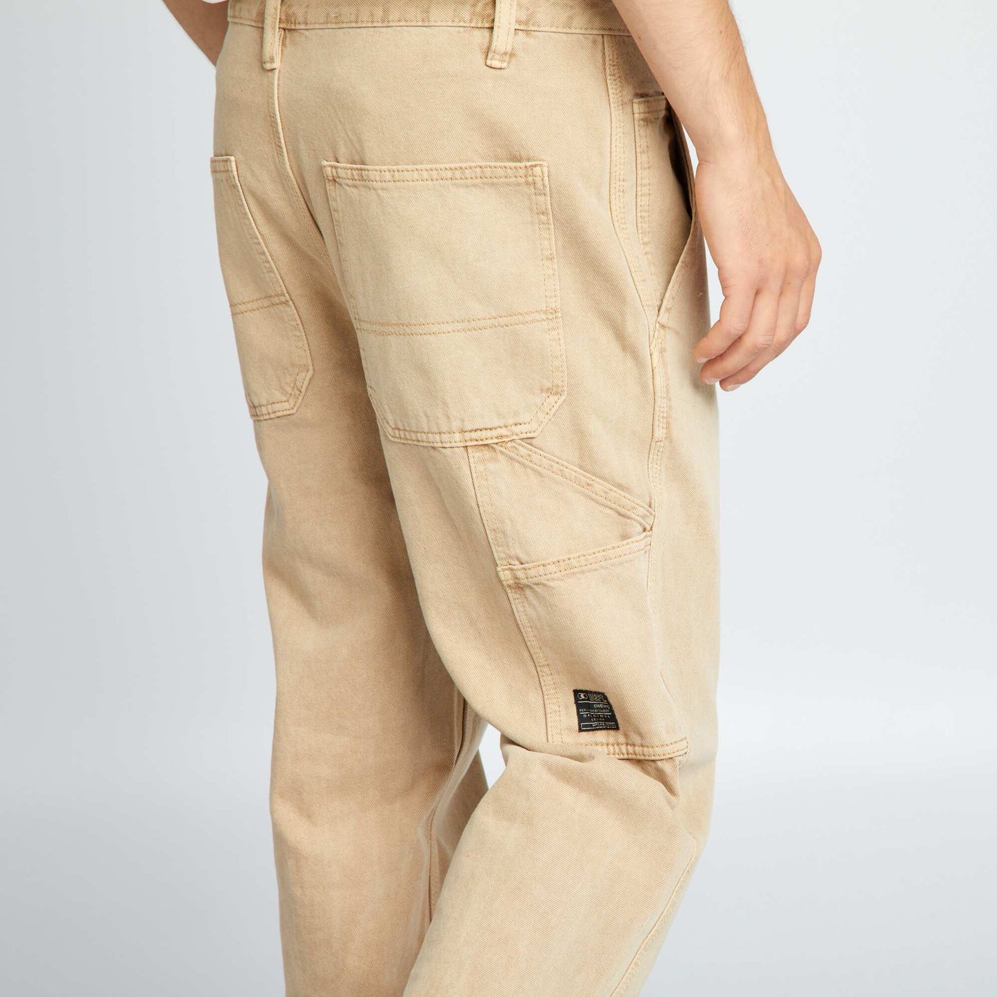 Jean large Beige