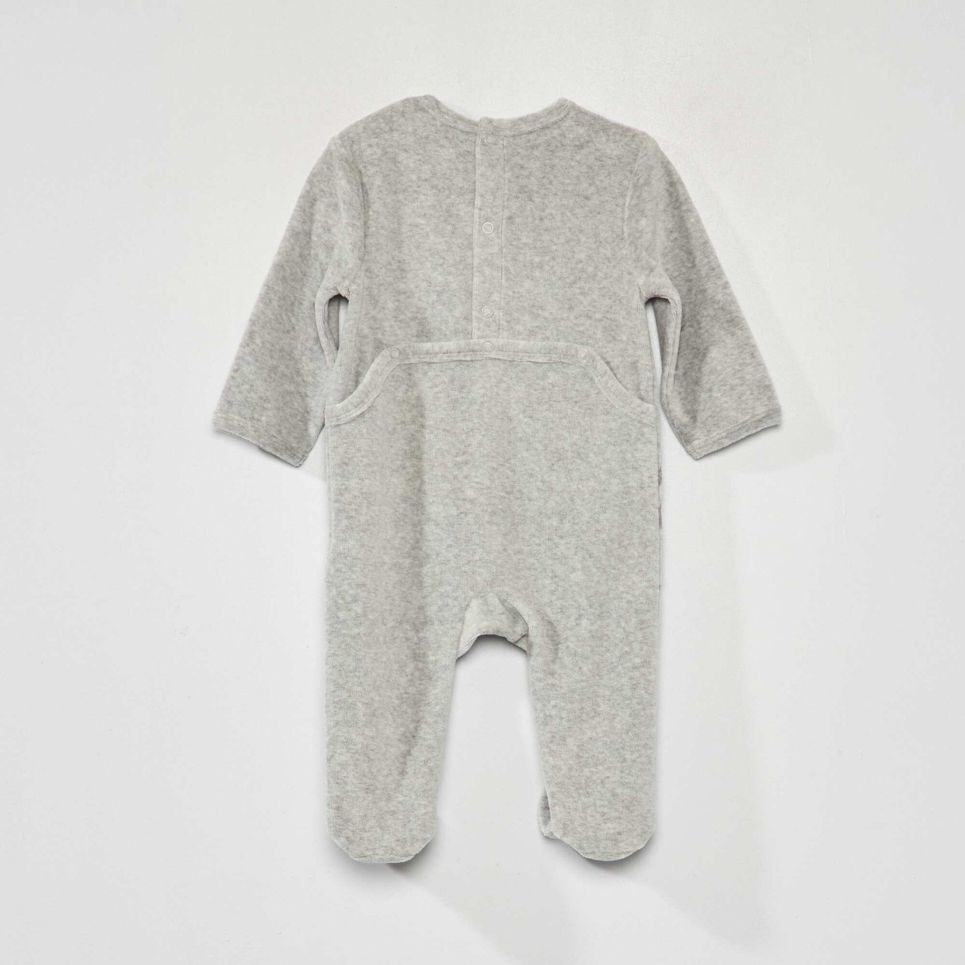 Barboteuse en velours 'Star Wars' Gris