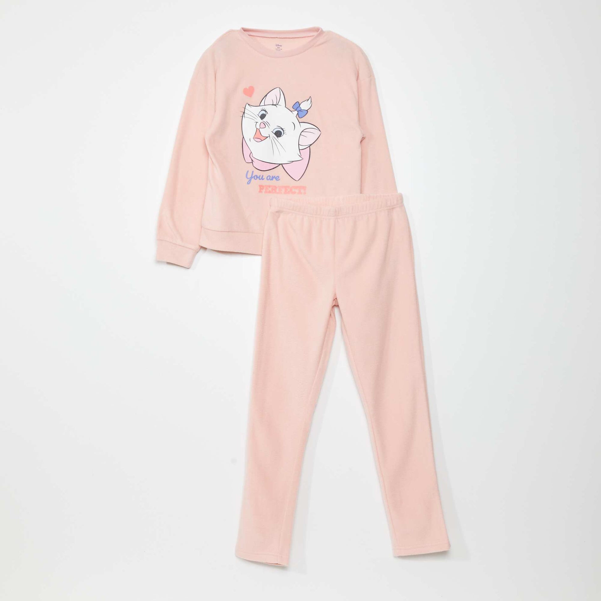 Ensemble pyjama t-shirt + pantalon 'Marie' - 2 pi ces Rose