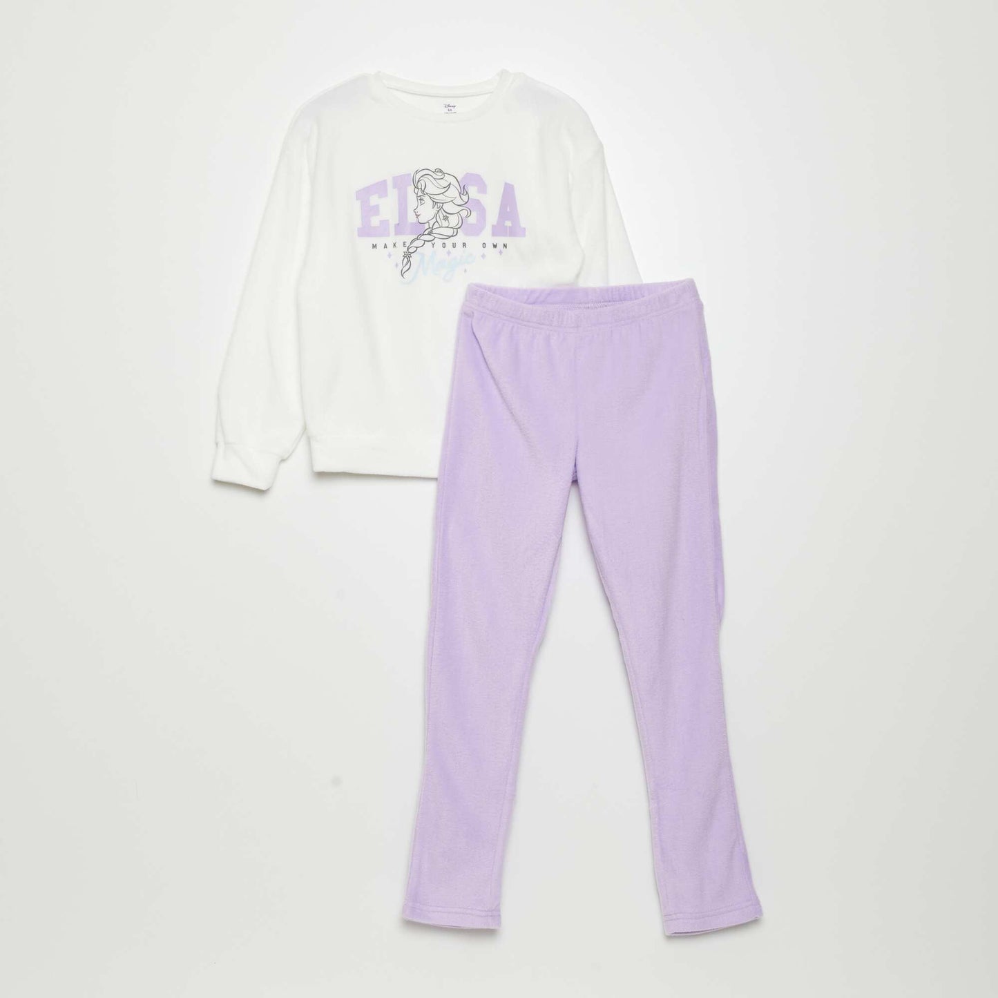 Ensemble pyjama t-shirt + pantalon 'Marie' - 2 pi ces BLANC