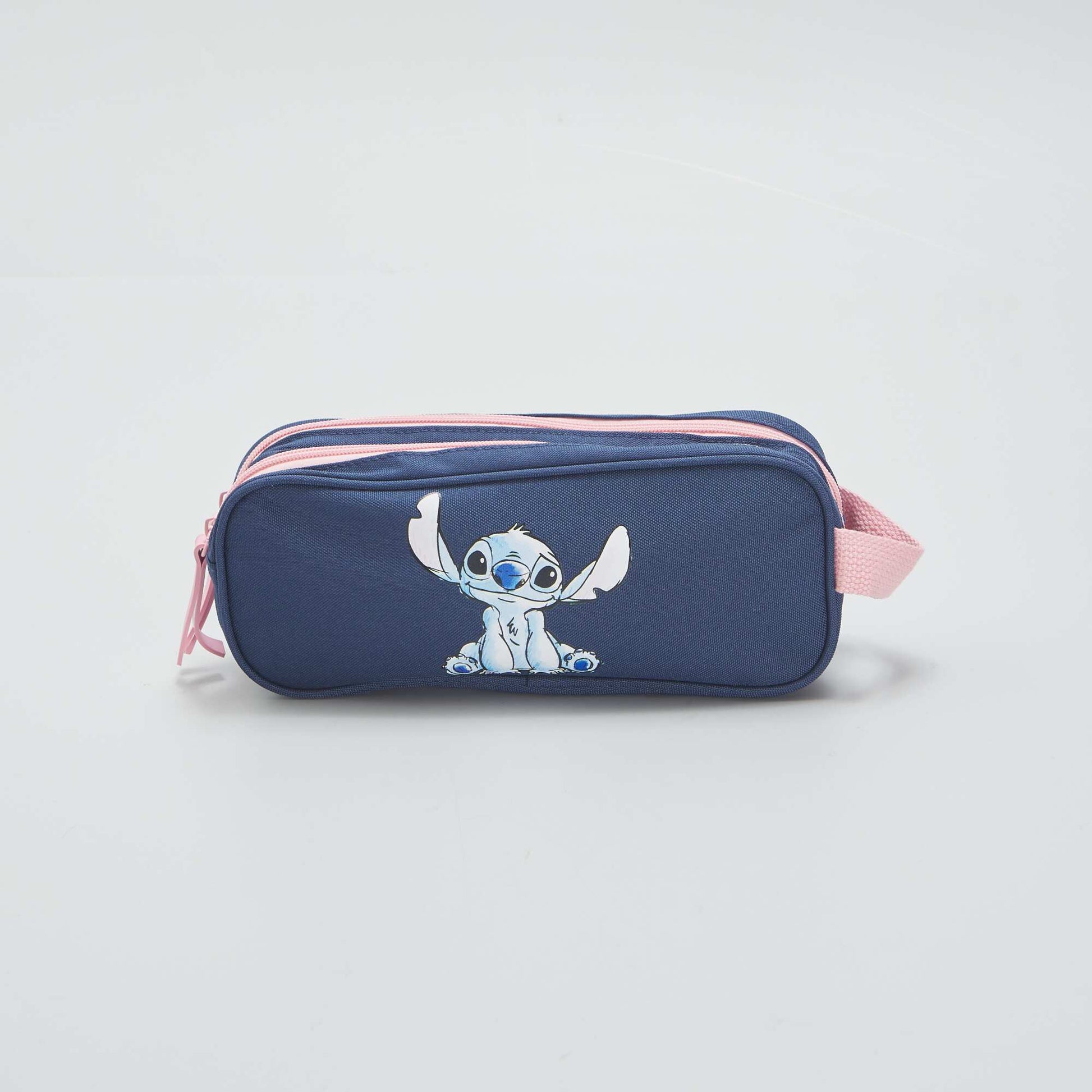 Trousse double compartiments 'Stitch' Bleu