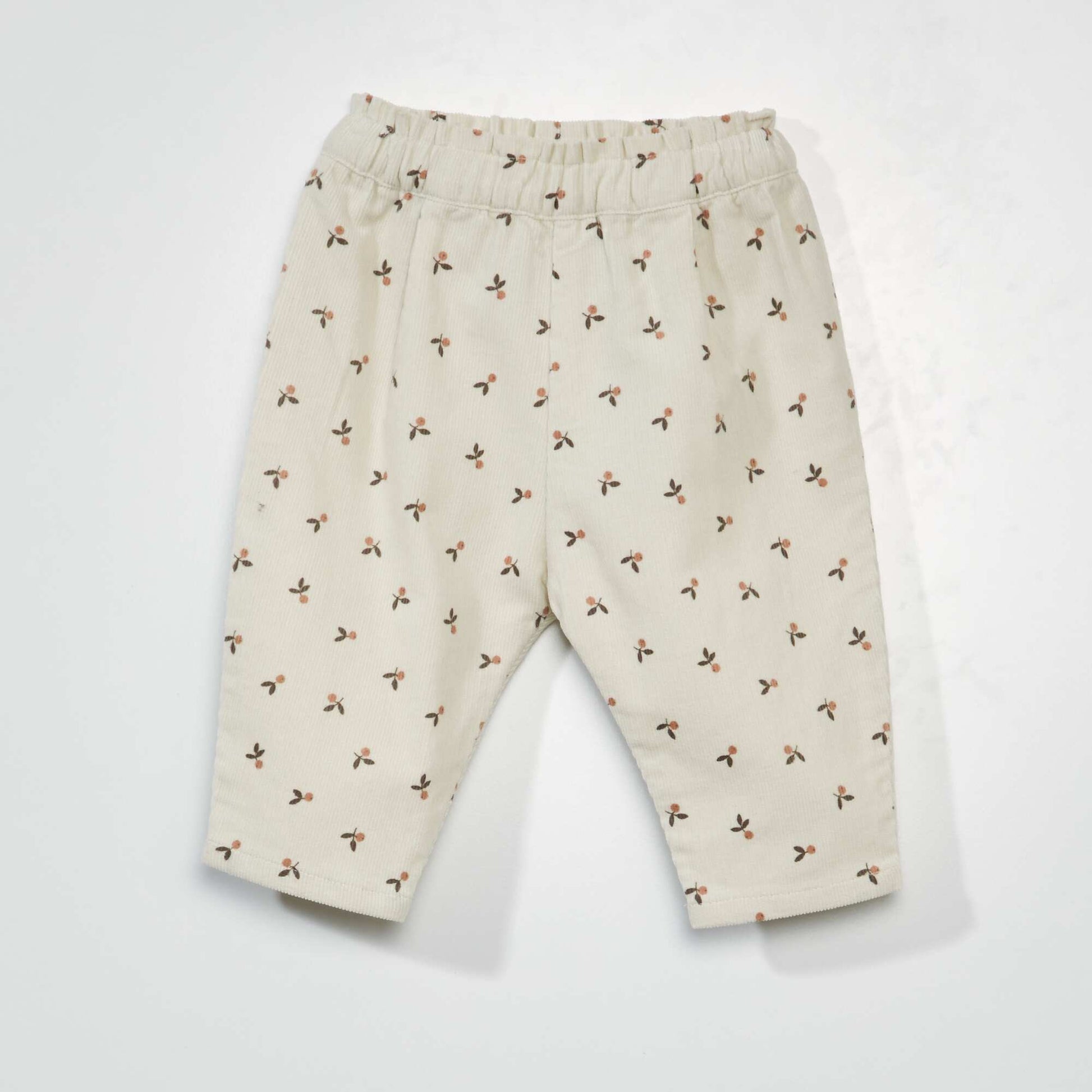 Pantalon sarouel en velours Blanc