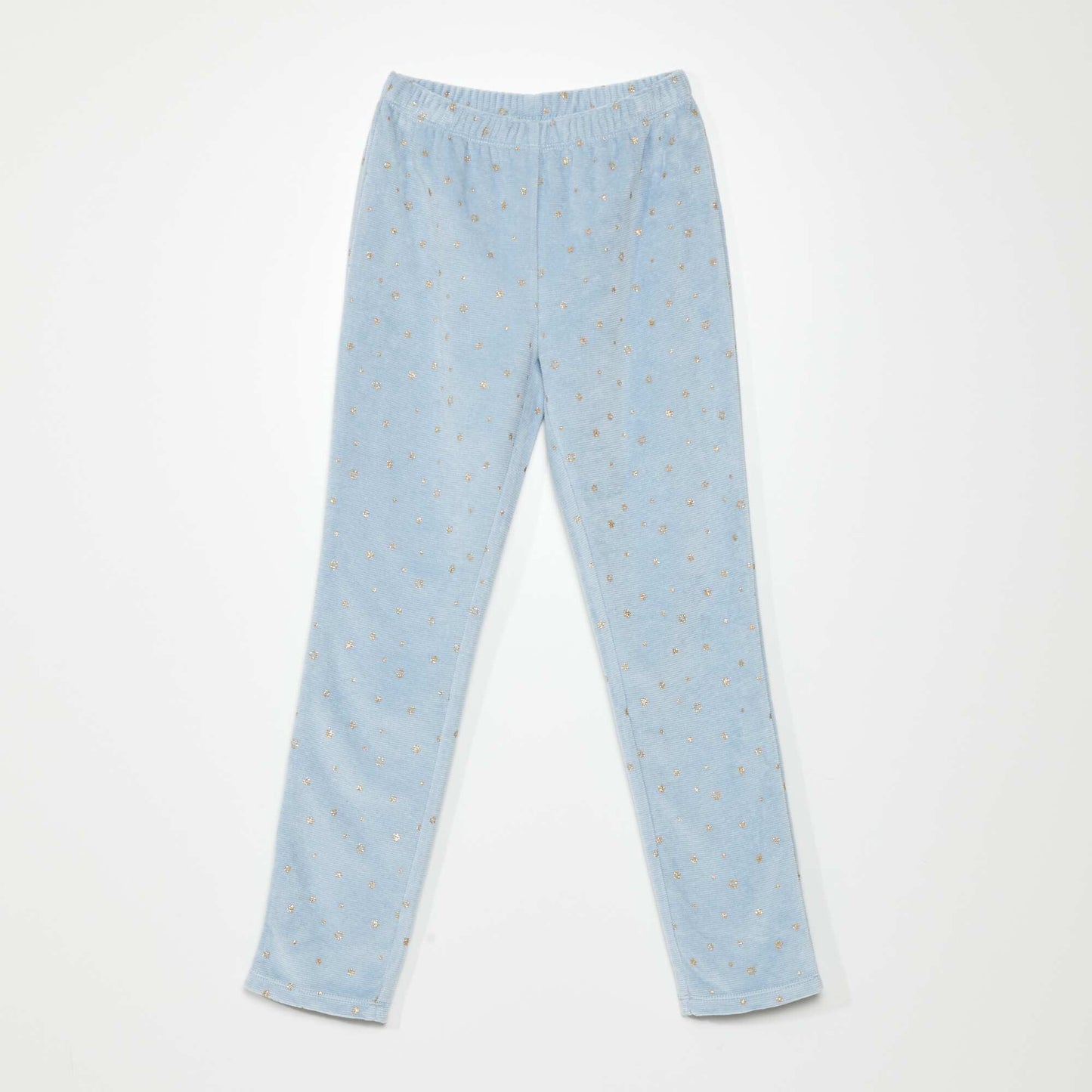 Pyjama long en velours - 2 pi ces Bleu