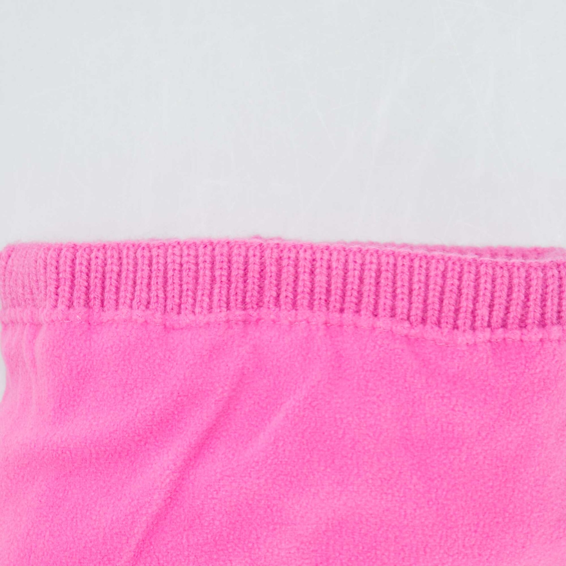 Bonnet en maille fantaisie Rose