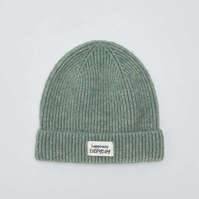 Bonnet en maille Vert