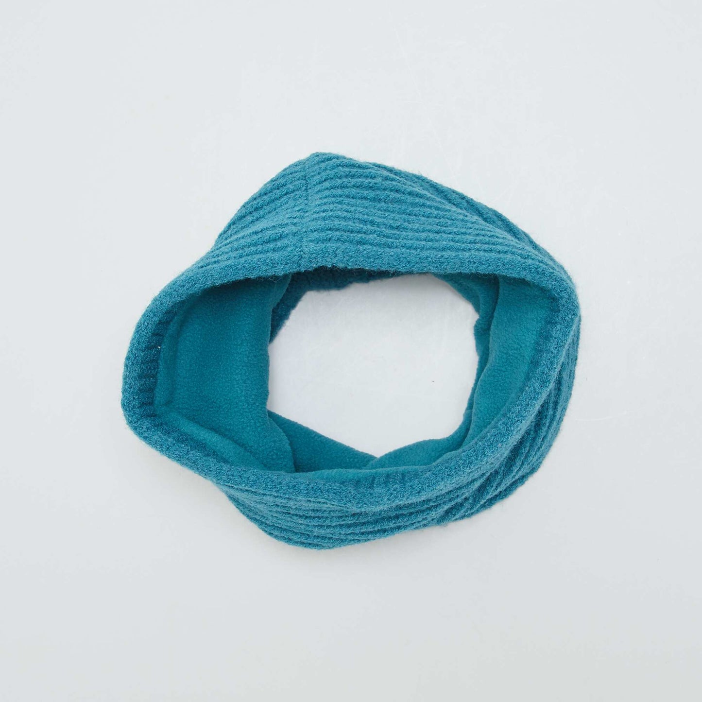 Snood en maille c tel e Bleu