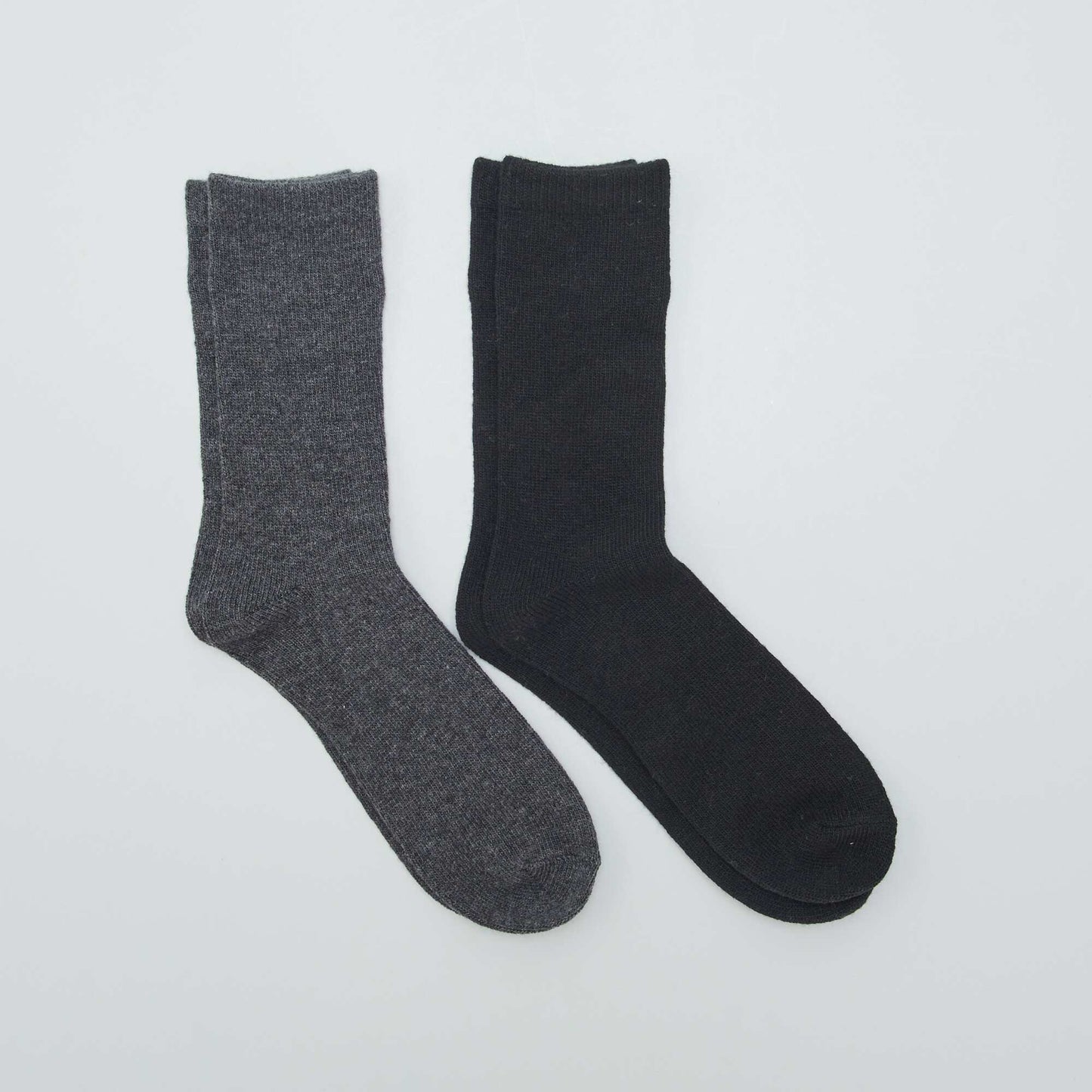 Lot de 2 paires de chaussettes Gris/noir