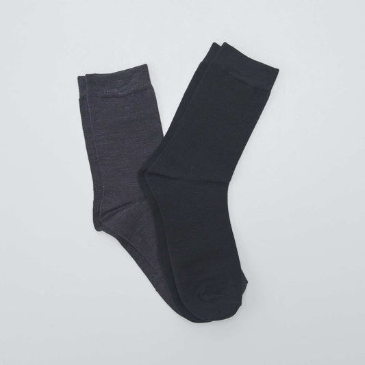 Lot de 2 paires de chaussettes noir