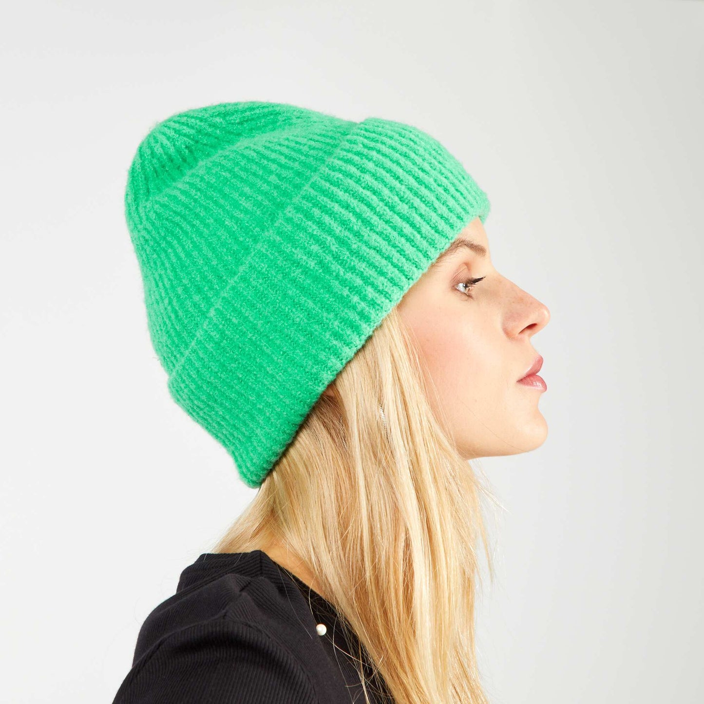 Bonnet c tel large revers Vert