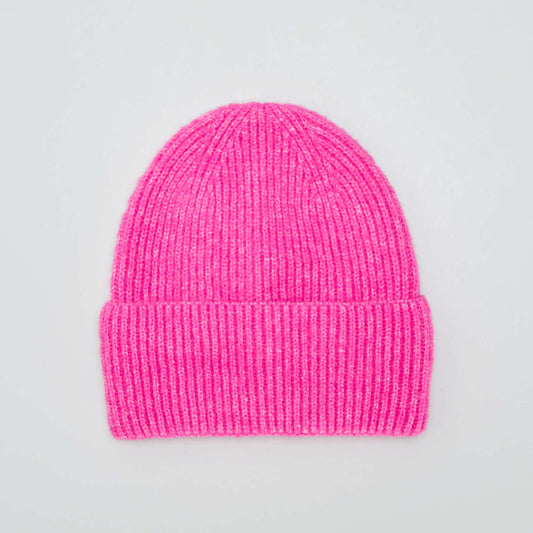 Bonnet c tel large revers Rose
